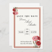 Platte Save The Date Kaart (Voorkant / Achterkant)