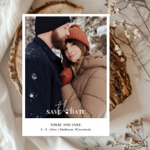 Platte Save The Date Kaart