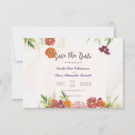 Platte Save The Date Kaart