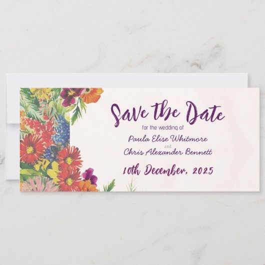 Platte Save The Date Kaart (Voorkant)