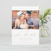 Platte Save The Date Kaart (Staand voorkant)