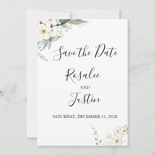 Platte Save The Date Kaart (Voorkant)
