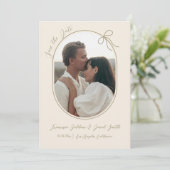 Platte Save The Date Kaart (Staand voorkant)