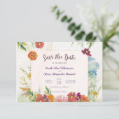 Platte Save The Date Kaart (Staand voorkant)