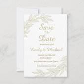 Platte Save The Date Kaart (Voorkant)