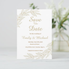 Platte Save The Date Kaart