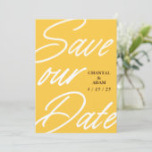 Platte Save The Date Kaart (Staand voorkant)