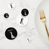 Platte Save The Date Kaart Confetti (Groep)