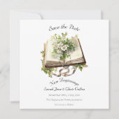 Platte Save The Date Kaart Nieuwe Beginnen (Voorkant)