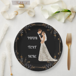 Platte Save The Date Kaart Papieren Bordje