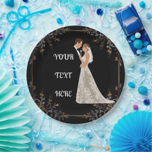 Platte Save The Date Kaart Papieren Bordje (Feest)