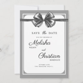 Platte Save The Date kaart voor een trouwdag.