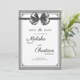 Platte Save The Date kaart voor een trouwdag.
