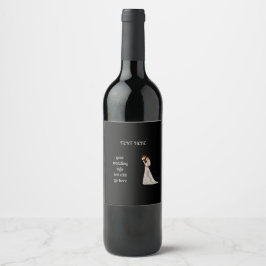 Platte Save The Date Kaart Wijn Etiket