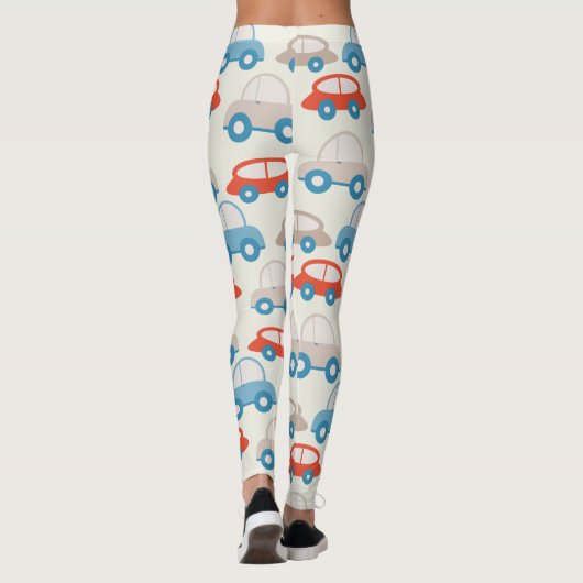 platte schatauto's leggings (Achterkant)