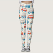 platte schatauto's leggings (Voorkant)