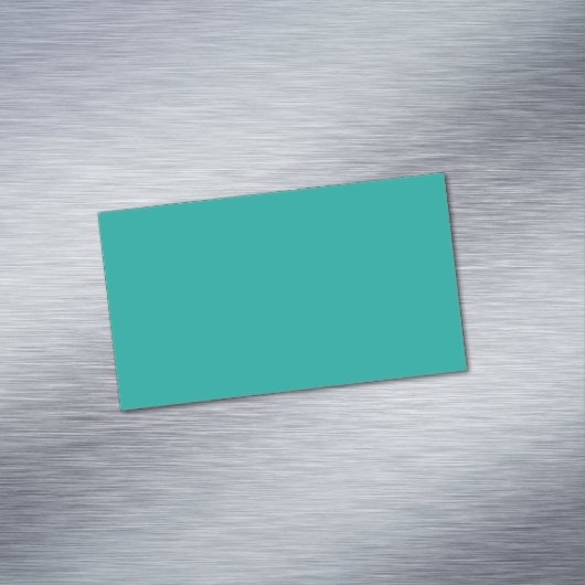 Platte Teal Achtergrondstructuur  Magnetisch Visitekaartje (Voorbeeld)