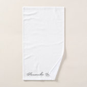 Platte tekst Moderne chique badhanddoek set Bad Handdoek (Handdoek)