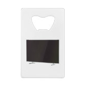 Platte tv creditkaart flessenopener (Achterkant)