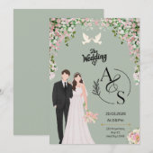 Platte uitnodiging (Voorkant / Achterkant)