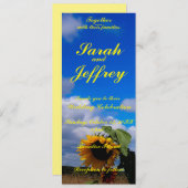 Platte uitnodiging, Afmeting: 10,2 cm x 23,5 cm, P Kaart (Voorkant / Achterkant)