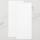 Platte uitnodiging, formaat: 10 cm x 23,5 cm, papi kaart (Voorkant / Achterkant)