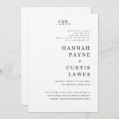 Platte uitnodiging, formaat: 12,7 cm x 17,8 cm, pa kaart (Voorkant / Achterkant)