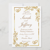 Platte uitnodiging, formaat: 12,7 x 17,8 cm, papie kaart (Voorkant)