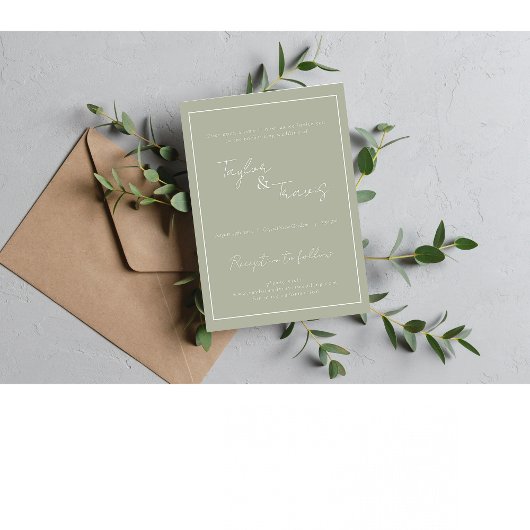 Platte uitnodiging, formaat: 12,7 x 17,8 cm, papie kaart