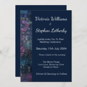 Platte uitnodiging, formaat: 12,7 x 17,8 cm, papie kaart (Voorkant / Achterkant)