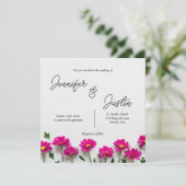 Platte uitnodiging, formaat: 13,34 cm x 13,34 cm,  kaart (Staand voorkant)