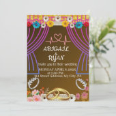 Platte uitnodiging, formaat: 13 cm x 18 cm, papier kaart (Staand voorkant)