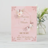 Platte uitnodiging, formaat: 13 x 18 cm, papier: m kaart (Staand voorkant)