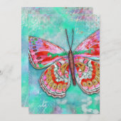 Platte uitnodiging, formaat: 13 x 18 cm, papier: m kaart (Voorkant / Achterkant)