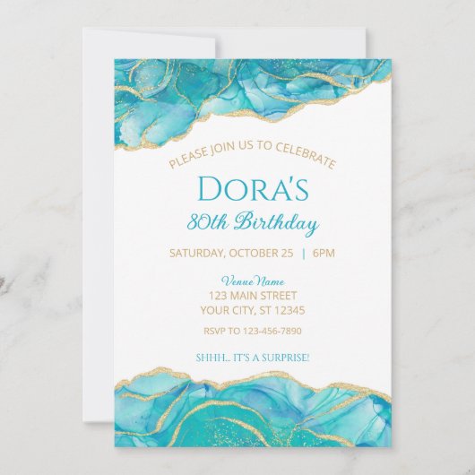 Platte uitnodiging, formaat: 13 x 18 cm, papier: S Kaart (Voorkant)