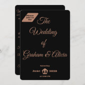 Platte uitnodiging, formaat: 13 x 18 cm, papier: S Kaart (Voorkant / Achterkant)