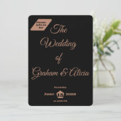 Platte uitnodiging, formaat: 13 x 18 cm, papier: S Kaart (Staand voorkant)