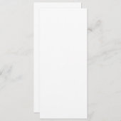 Platte uitnodiging, grootte: 4 "x 9.25", papier: S Kaart (Voorkant / Achterkant)