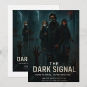 Platte uitnodiging, grootte: 5 "x 7", papier: Hand Kaart (Voorkant / Achterkant)