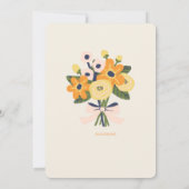 Platte uitnodiging, grootte: 5 "x 7", papier: Hand Kaart (Achterkant)