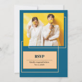 Platte uitnodiging, grootte: 5 "x 7", papier: Hand Kaart (Achterkant)