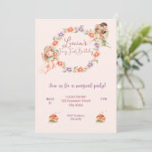 Platte uitnodiging, grootte: 5 "x 7", papier: Hand Kaart (Staand voorkant)