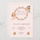 Platte uitnodiging, grootte: 5 "x 7", papier: Hand Kaart (Voorkant / Achterkant)