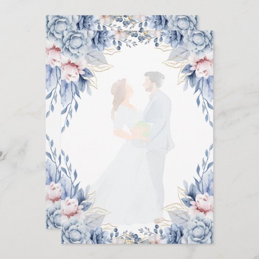 Platte uitnodiging sjablonen (Voorkant / Achterkant)