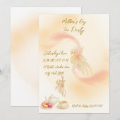 Platte uitnodiging voor een vakantie (Voorkant / Achterkant)