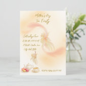 Platte uitnodiging voor een vakantie (Staand voorkant)