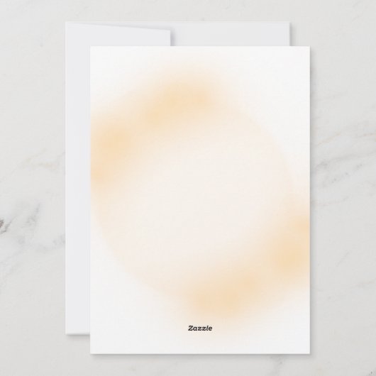 Platte uitnodiging voor een vakantie (Achterkant)