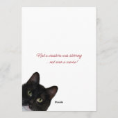 Platte Vakantie Kat Kaart (Achterkant)