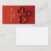 Platte Valentijnkaart Notitiekaartje (Voorkant / Achterkant)