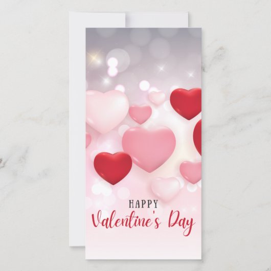 Platte Valentijnsdag Kaart (Voorkant)